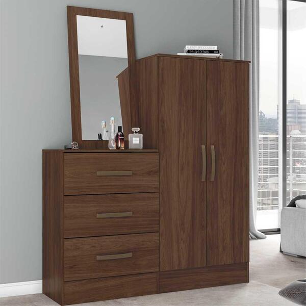 Cômoda 3 Gavetas Com Armário Sapateira 2 Portas Lara Multimóv