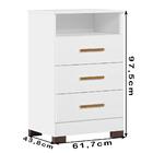 Comoda 3 Gavetas Com Nicho 4450 Plla