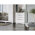 Cômoda 3 Gavetas E 1 Gaveta  Branco