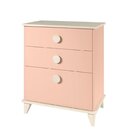 Cômoda 3 Gavetas Hope  Rosa