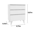 Cômoda 3 Gavetas Mimo Tcil