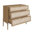 Cômoda 3 Gavetas Palhinha Oslo Hanover