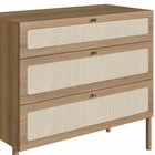 Cômoda 3 Gavetas Palhinha Oslo Hanover