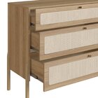 Cômoda 3 Gavetas Palhinha Oslo Hanover