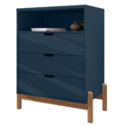 Cômoda 3 Gavetas Said Azul Cobalto