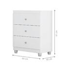 Cômoda 3 Gavetas Toleto Branco