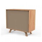 Cômoda 3 Gavetas Xis Espresso Móveis Azul Petróleo