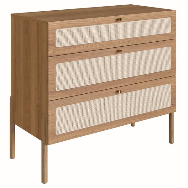 Comoda 3 Gv Corrediças Telescopicas Palhinha 27934 Linha Oslo