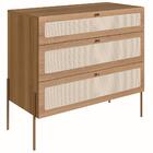 Comoda 3 Gv Corrediças Telescopicas Palhinha 28934 Linha Oslo