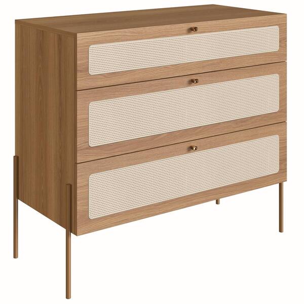 Comoda 3 Gv Corrediças Telescopicas Palhinha 28934 Linha Oslo