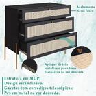 Comoda 3 Gv Corrediças Telescopicas Palhinha 28934 Linha Oslo