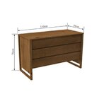 Cômoda 3g Madeira Maciça Artemobili Garapa