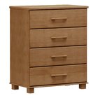 Cômoda 4 Gavetas 100% Madeira Maciça Linha Ouro Freijo