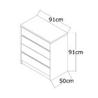 Cômoda 4 Gavetas 100% Mdf 812 Marfim Areia - Foscarini