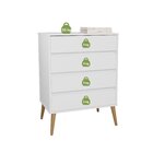 Cômoda 4 Gavetas 100% Mdf Dolce Branco