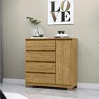 Comoda 4 Gavetas 1 Porta 100 Cm Veg Co028 Mxm