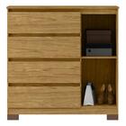Comoda 4 Gavetas 1 Porta 100 Cm Veg Co028 Mxm