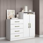 Cômoda 4 Gavetas 1 Porta Londres Aramóveis