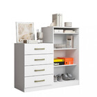 Cômoda 4 Gavetas 1 Porta Londres Aramóveis