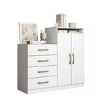 Cômoda 4 Gavetas 1 Porta Londres Aramóveis