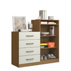 Cômoda 4 Gavetas 1 Porta Londres Aramóveis