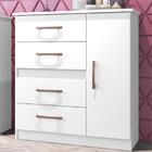 Cômoda 4 Gavetas 1 Porta Luíza Multimóveis Vcr4157