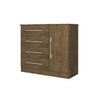 Cômoda 4 Gavetas 1 Porta Malibu New Jequitiba