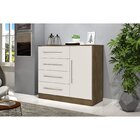 Cômoda 4 Gavetas 1 Porta Malibu New Jequitibá/off White