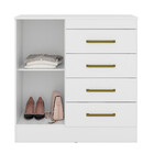 Cômoda 4 Gavetas 1 Porta Montevideu Demóbile