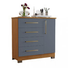 Cômoda 4 Gavetas 1 Porta Nt 5185 Notável Móveis