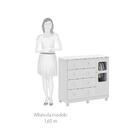 Cômoda 4 Gavetas 1 Porta Uli Móveis Peroba