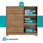 Cômoda 4 Gavetas 2 Portas Carraro Freijó