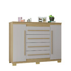 Cômoda 4 Gavetas 2 Portas Com Pés Valência Poquema