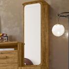 Cômoda 4 Gavetas 2 Portas E Espelho Copacabana Amêndoa