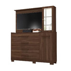 Cômoda 4 Gavetas 2 Portas Espelho Ilhabela - Móveis Albatroz