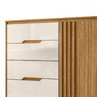 Cômoda 4 Gavetas 2 Portas Ripado Texas Moval