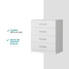 Cômoda 4 Gavetas 565 Branca Carraro