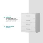 Cômoda 4 Gavetas 565 Branca Carraro