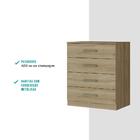 Cômoda 4 Gavetas 565 Noce Carraro