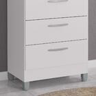 Cômoda 4 Gavetas 60cm Com Pés 865 Branca - Poquema