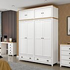 Comoda 4 Gavetas 80 X 85cm Topazio Finestra Branco/freijo