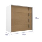 Cômoda 4 Gavetas 90 Cm Largura Melissa Branco/nogal