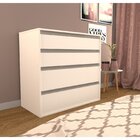 Cômoda 4 Gavetas 90cm Branco