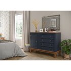 Cômoda 4 Gavetas + 1 Porta Azul Petróleo
