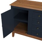 Cômoda 4 Gavetas + 1 Porta Azul Petróleo