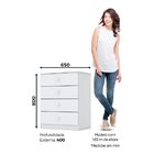Cômoda 4 Gavetas Amarelinha Labirinto Branco