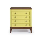 Cômoda 4 Gavetas Amarelo Lemon