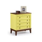 Cômoda 4 Gavetas Amarelo Lemon