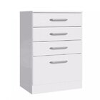 Cômoda 4 Gavetas Amazonita Decibal Branco