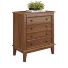 Cômoda 4 Gavetas Amêndoa